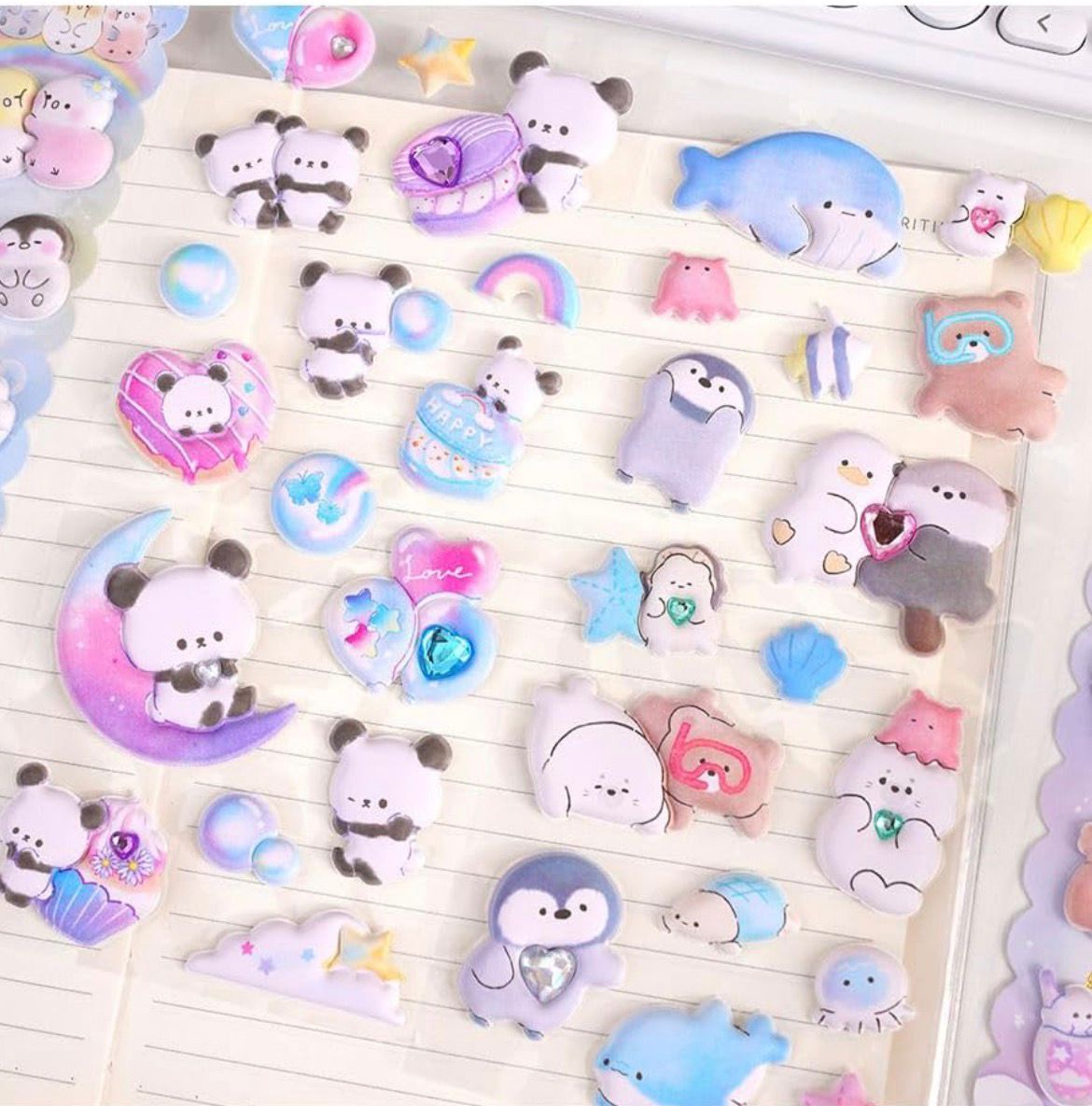 Kawaii Puffy Sticker Pack