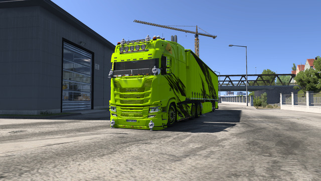 Updated Scania S 8x4 for Truckers Mp + Trailer