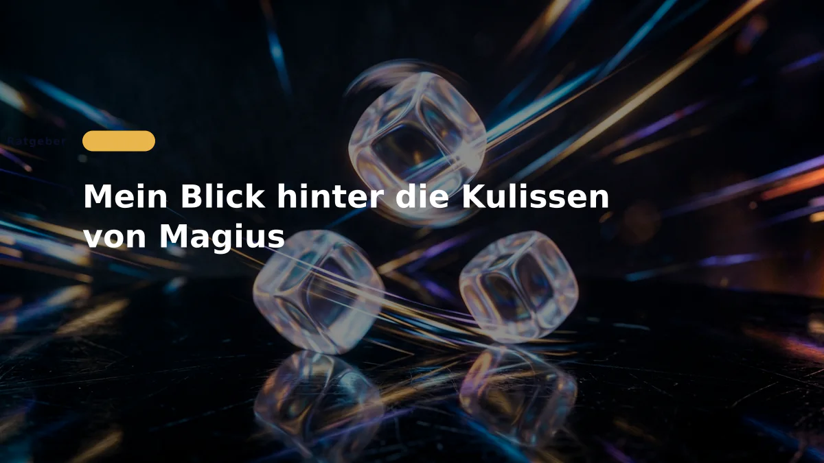 Mein Blick hinter die Kulissen von Magius