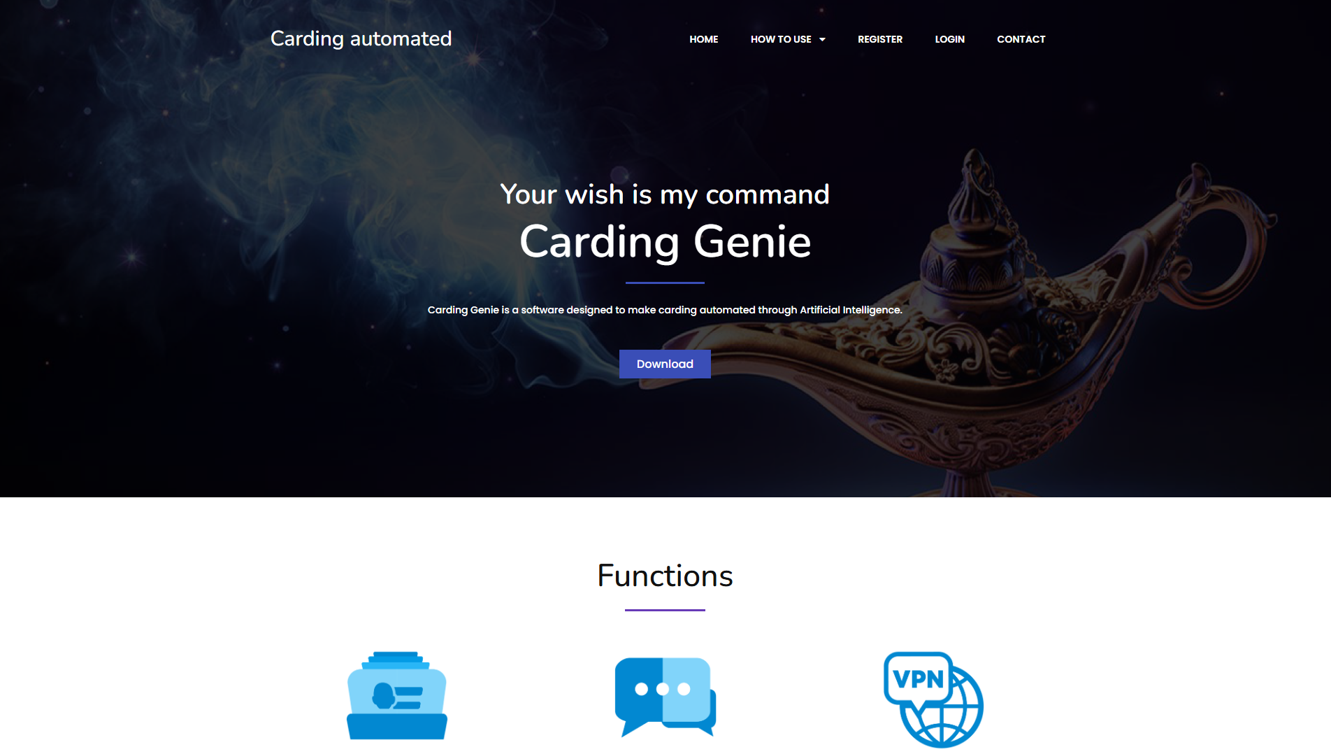 Stored capture of carding-genie.cm