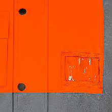 Chest and phone pocket detail