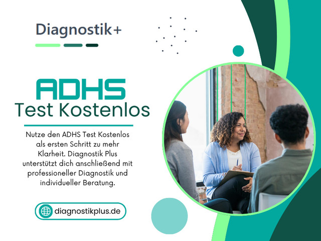 Viele Erwachsene nutzen einen ADHS Test kostenlos, weil sie Schwierigkeiten im Alltag bemerken. Dazu gehören Konzentrationsprobleme, Vergesslichkeit oder emotionale Überforderung.

Diagnostik Plus
Tel: 030 23324257
Address: Fürbringer Str. 18, 10961 Berlin

Offizielle Website: https://diagnostikplus.de/adhs/test

Lesen Sie unseren Blog:
https://medium.com/@diagnostikplus/adhs-test-erwachsene-094221c9d35a
https://diagnostikplus.wordpress.com/2026/07/16/adhs-diagnostik/
http://diagnostikplus.weebly.com/blog/adhs-test-online

Weitere Links:
https://gettr.com/user/diagnostikplus
https://dzone.com/users/5540087/diagnostikplus.html
https://soundcloud.com/diagnostikplus