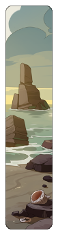 Two isolated rock stacks looming out of the ocean