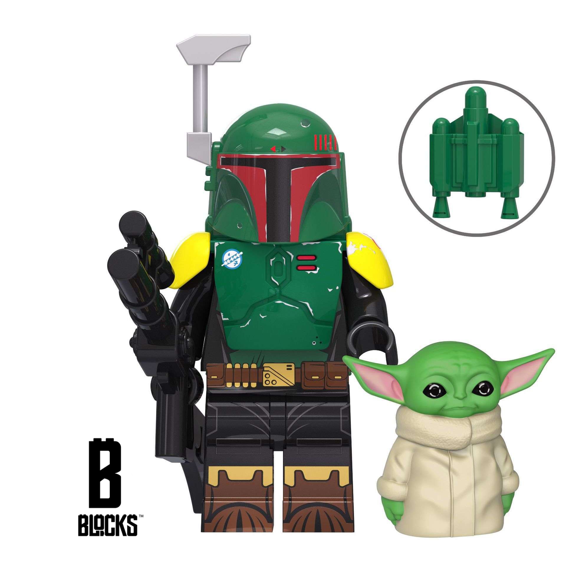 Boba Fett with Grogu