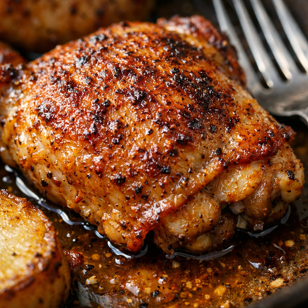 Easy Oven Chicken Dinner (One Pan, Juicy & Crispy) cooking process