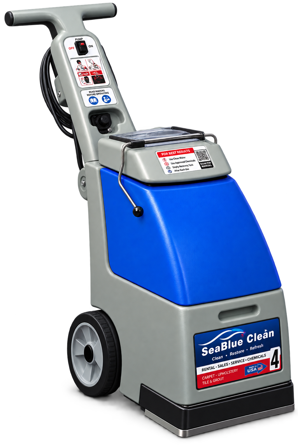 SeaBlue Commercial-Grade Carpet Cleaner