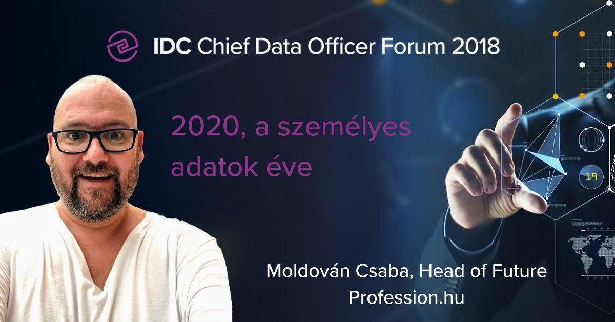 IDC Chief Data Officer Forum 2018 speaker banner