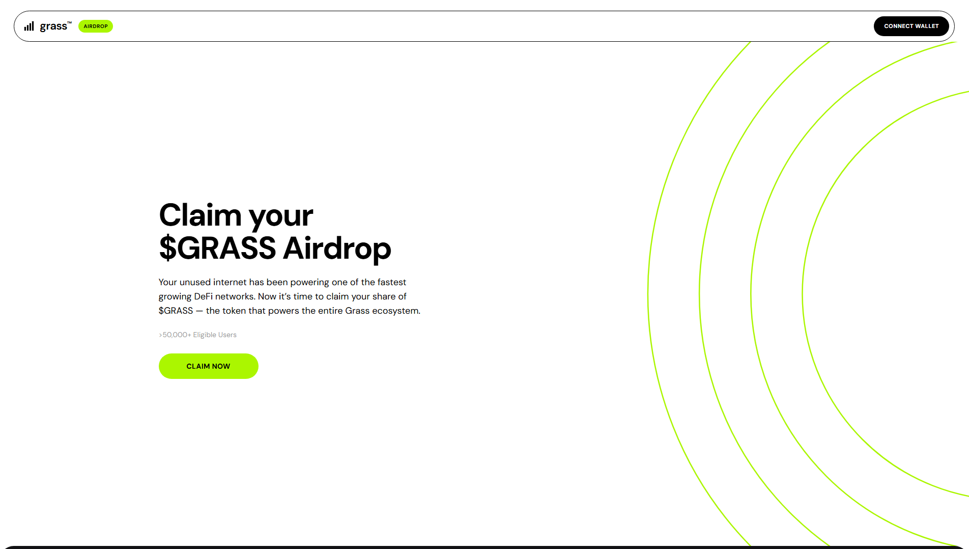 Screenshot of claim-grass.com