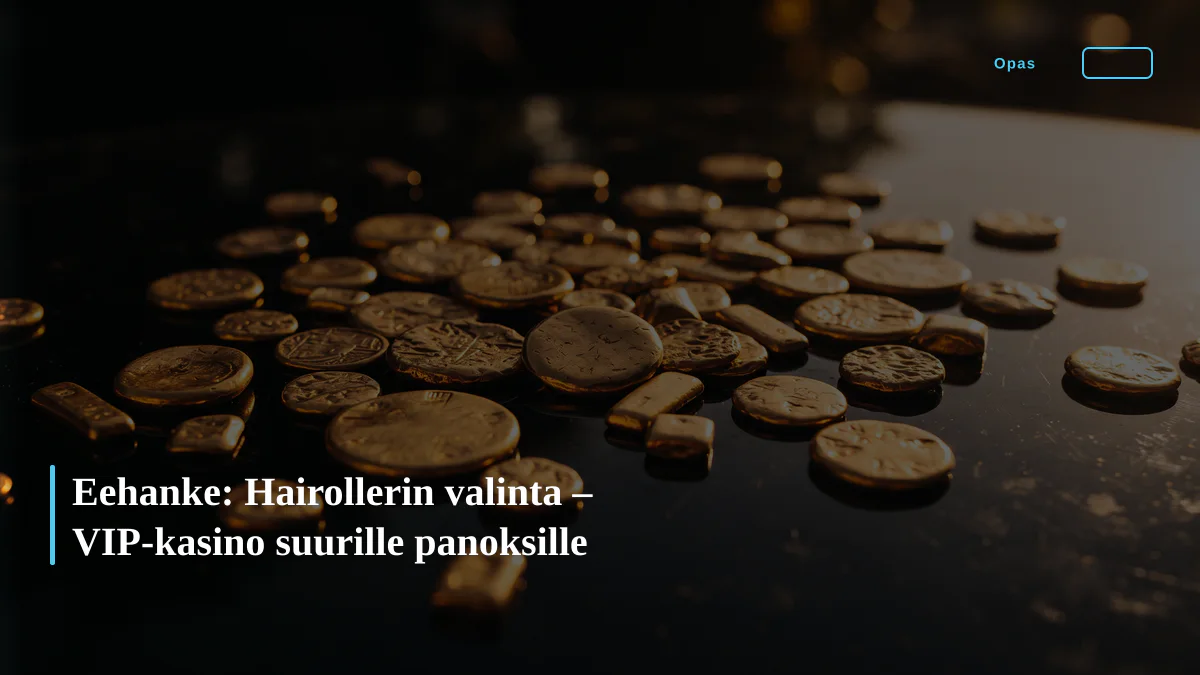 Eehanke: Hairollerin valinta – VIP-kasino suurille panoksille