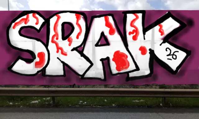 Graffiti artwork by SRAK