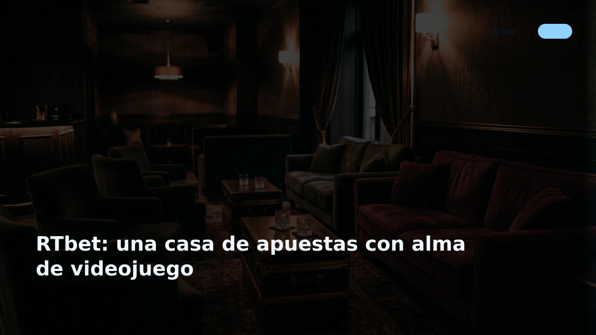 RTbet: una casa de apuestas con alma de videojuego