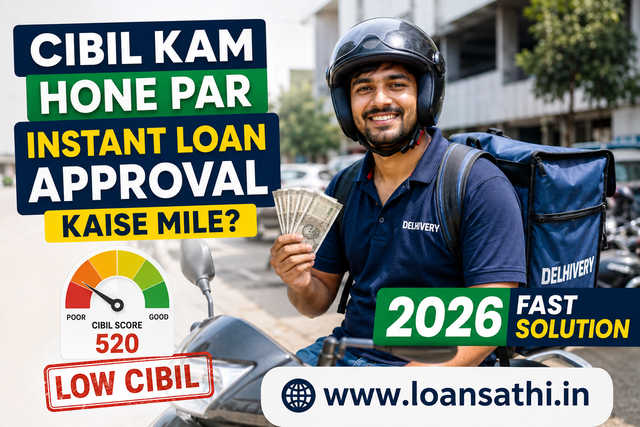 CIBIL Kam Hone Par Instant Loan Approval Kaise Mile? Janiye 2026 Ka Fast Solution Aur Rules