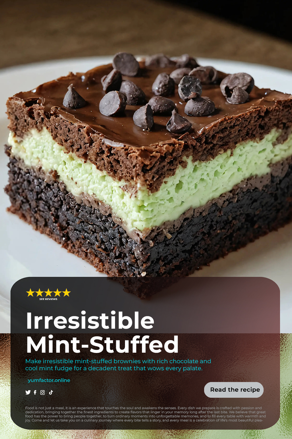 Irresistible Mint-Stuffed Brownies