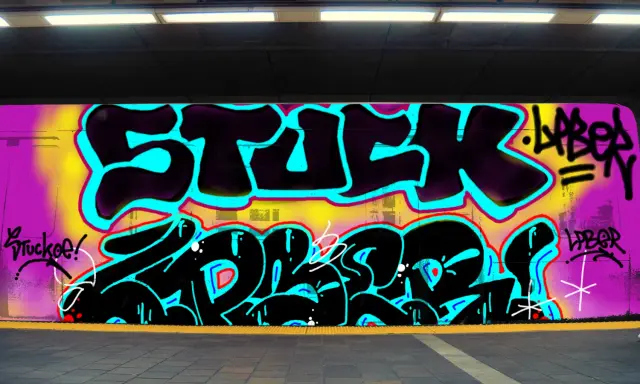 Graffiti artwork by STUCK1