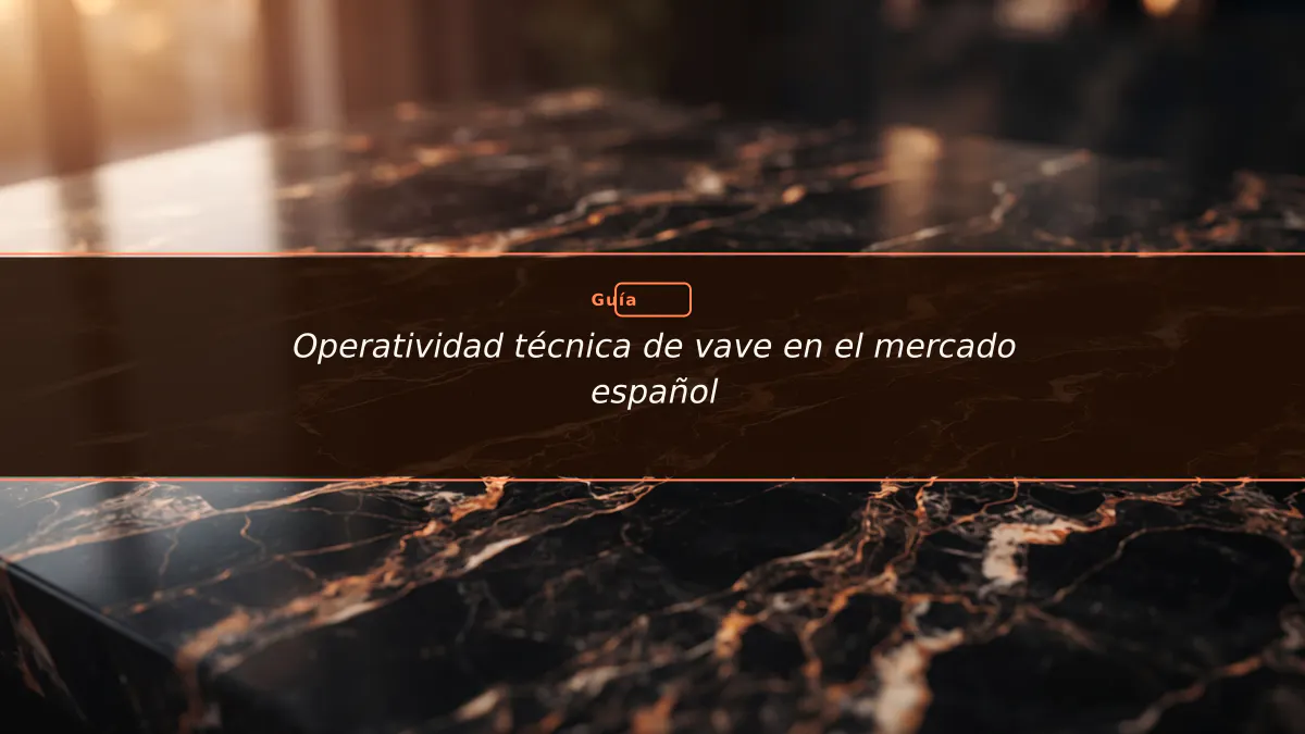 Operatividad técnica de vave en el mercado español