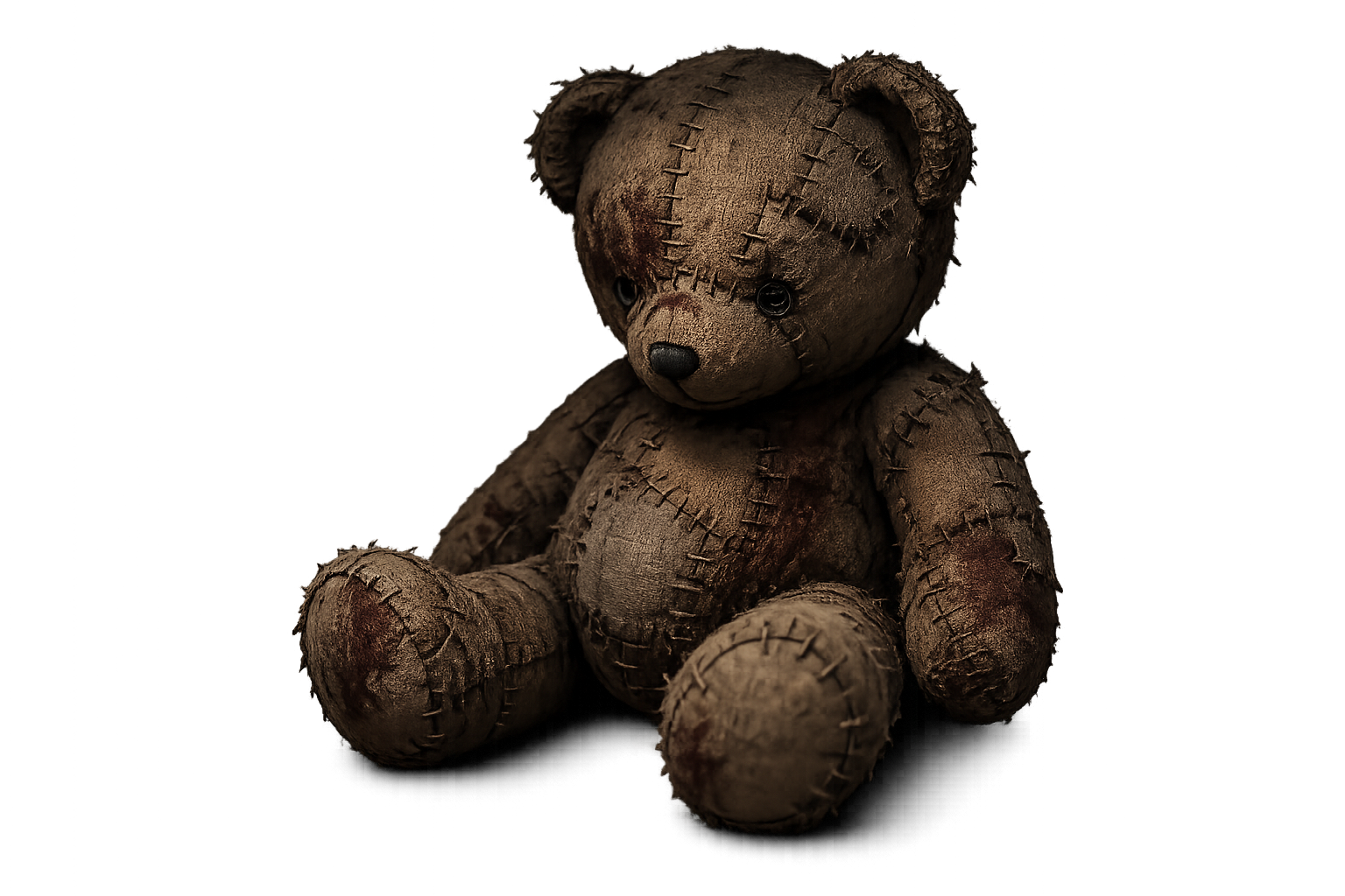 Mizu's worn teddy bear