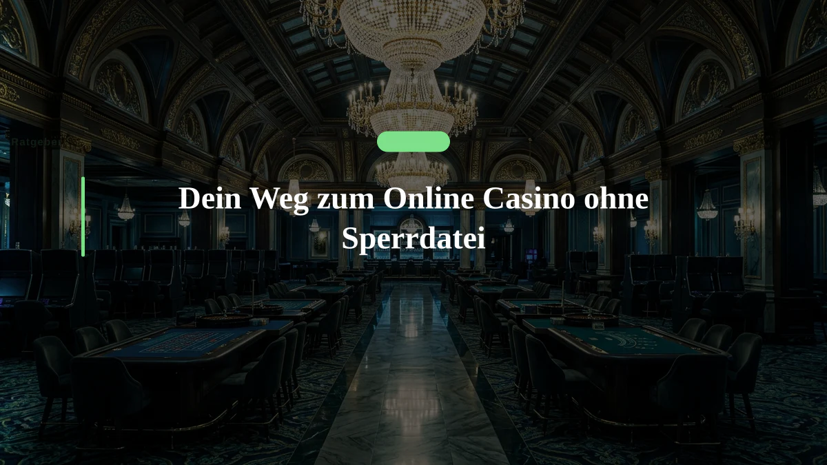 Dein Weg zum Online Casino ohne Sperrdatei