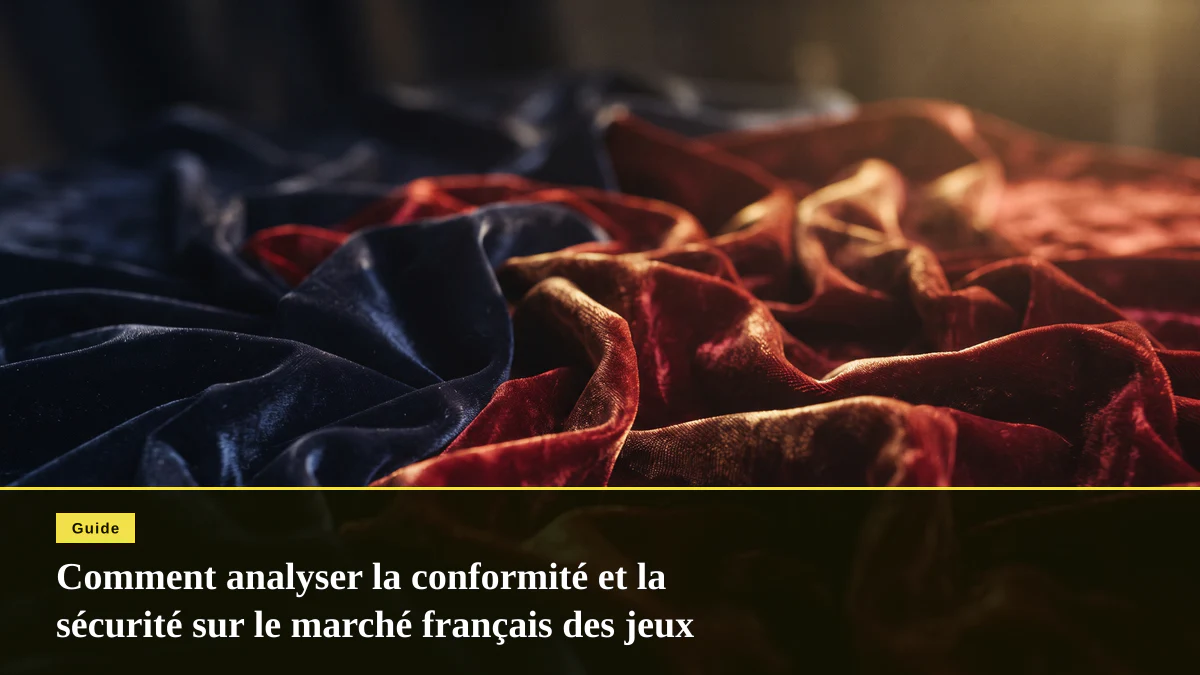 Comment analyser la conformité et la sécurité sur le marché français des jeux