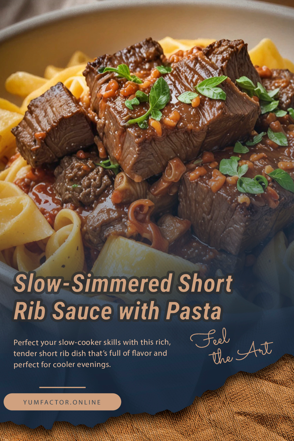 Slow-Simmered Short Rib Sauce with Pasta