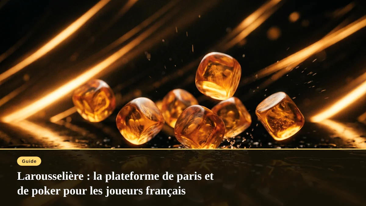 Larousselière : la plateforme de paris et de poker pour les joueurs français