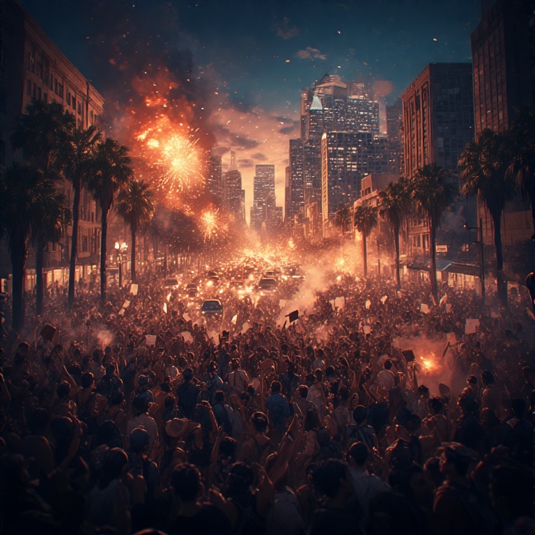 ডোনাল্ড ট্রাম্প অভিবাসন  লস অ্যাঞ্জেলেস দাঙ্গা  যুক্তরাষ্ট্র মানবাধিকার