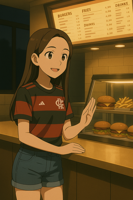 Ariana Pedindo Lanche.png