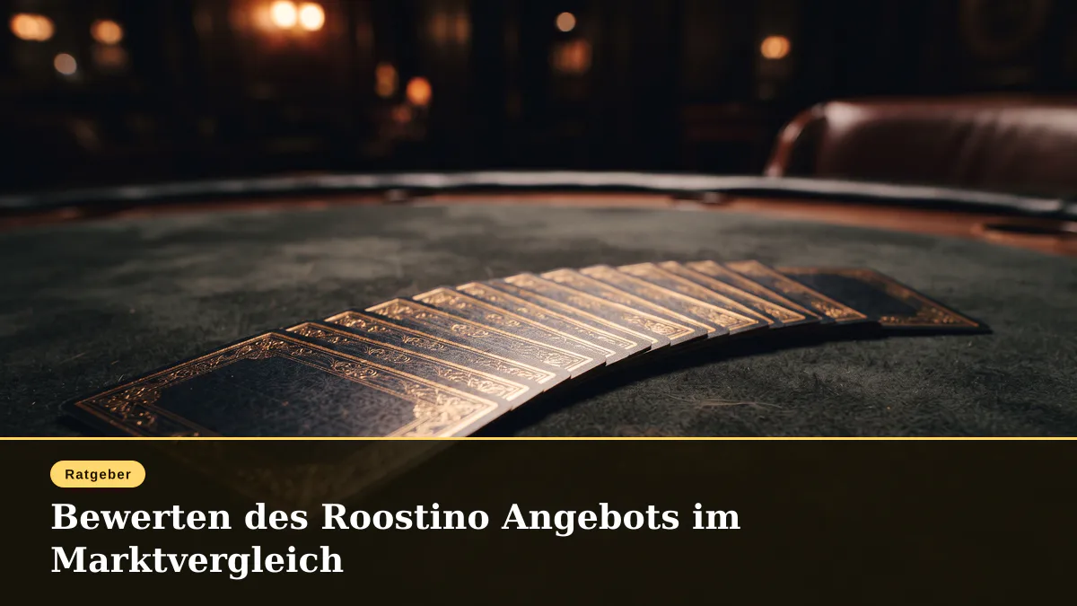 Bewerten des Roostino Angebots im Marktvergleich