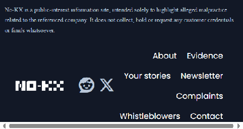 Screenshot of no-kx.com