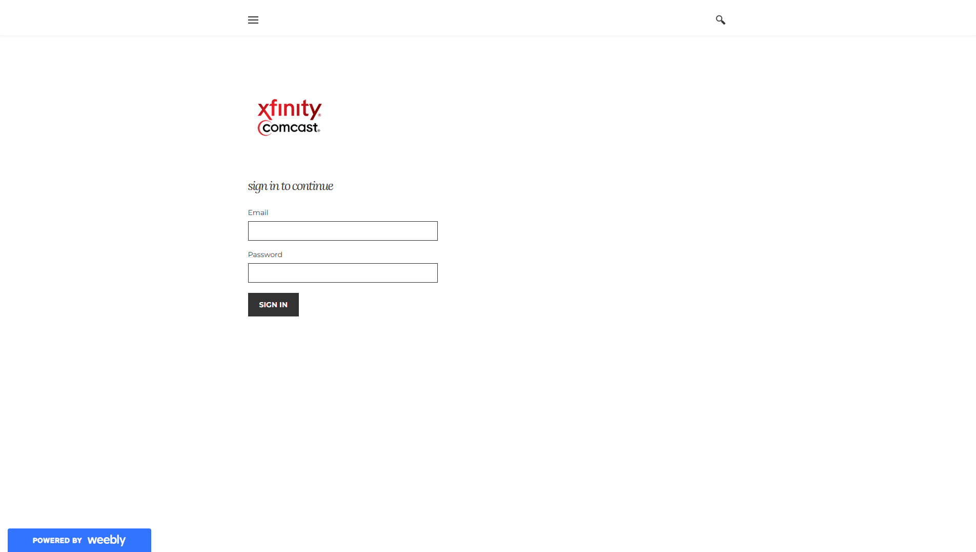 Stored capture of comcastnetmail.weebly.com