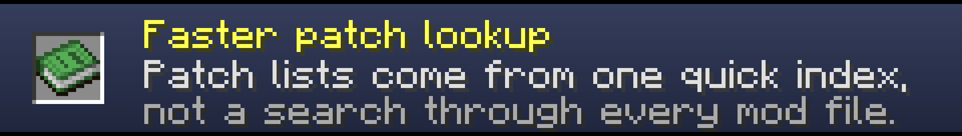 Faster patch lookup