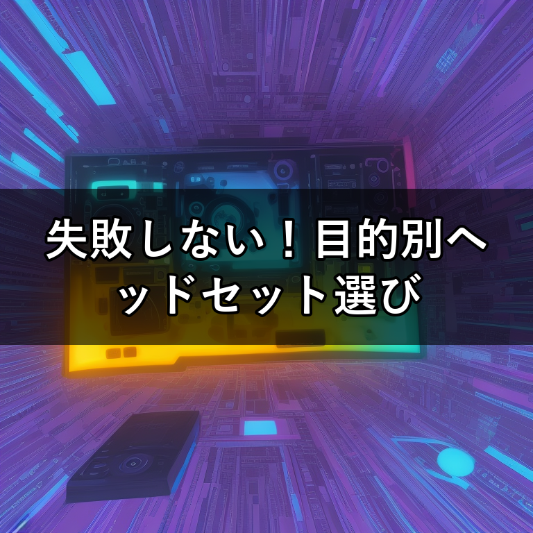 ゲーミング・仕事用ヘッドセット比較！自分に最適な一台を見つける方法