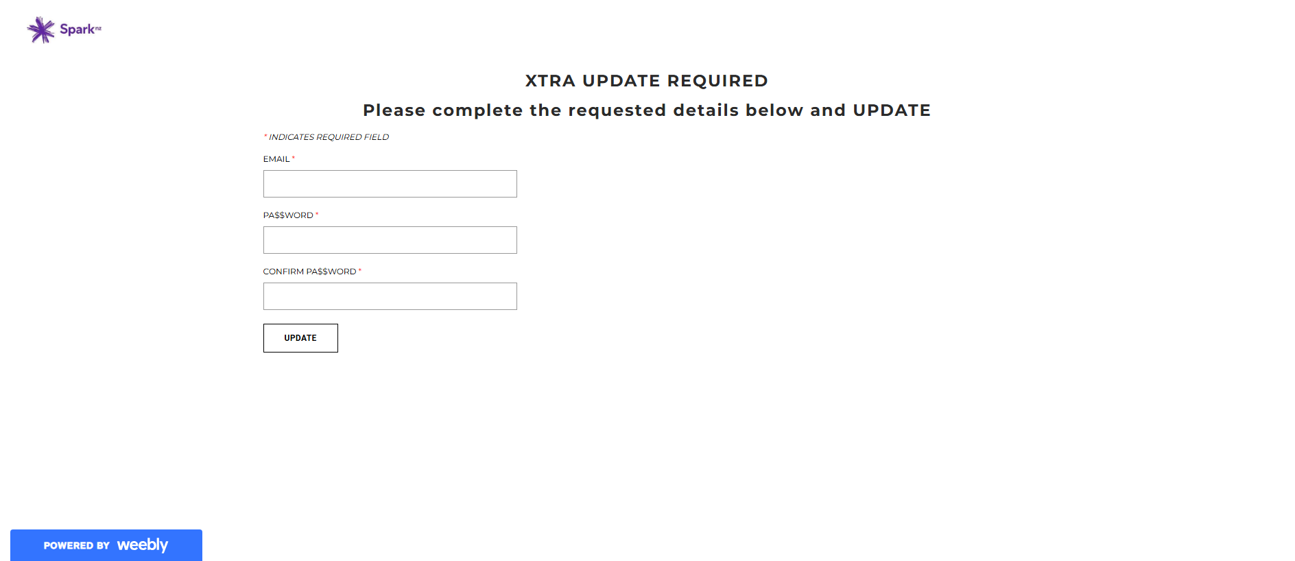 Stored capture of updatextraconzsecure.weebly.com