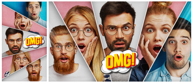 Comic Multi Split Screen Reactions - 2