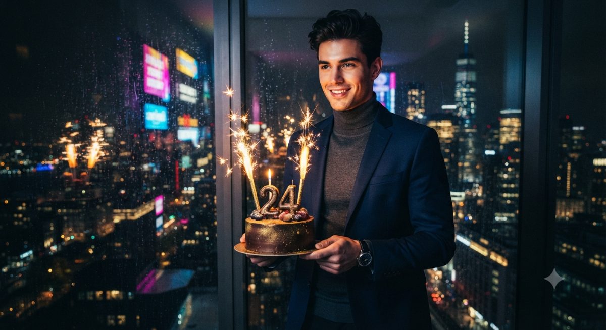 Birthday Night Portrait Copy Paste Prompt for AI Photos