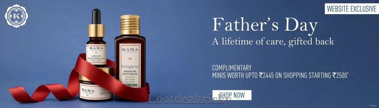 Kama Ayurveda Father – Excellent Saving Offer @ ₹2445 Kama Ayurveda Father – Excellent Saving Offer @ ₹2445