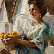 Woman-with-Oranges