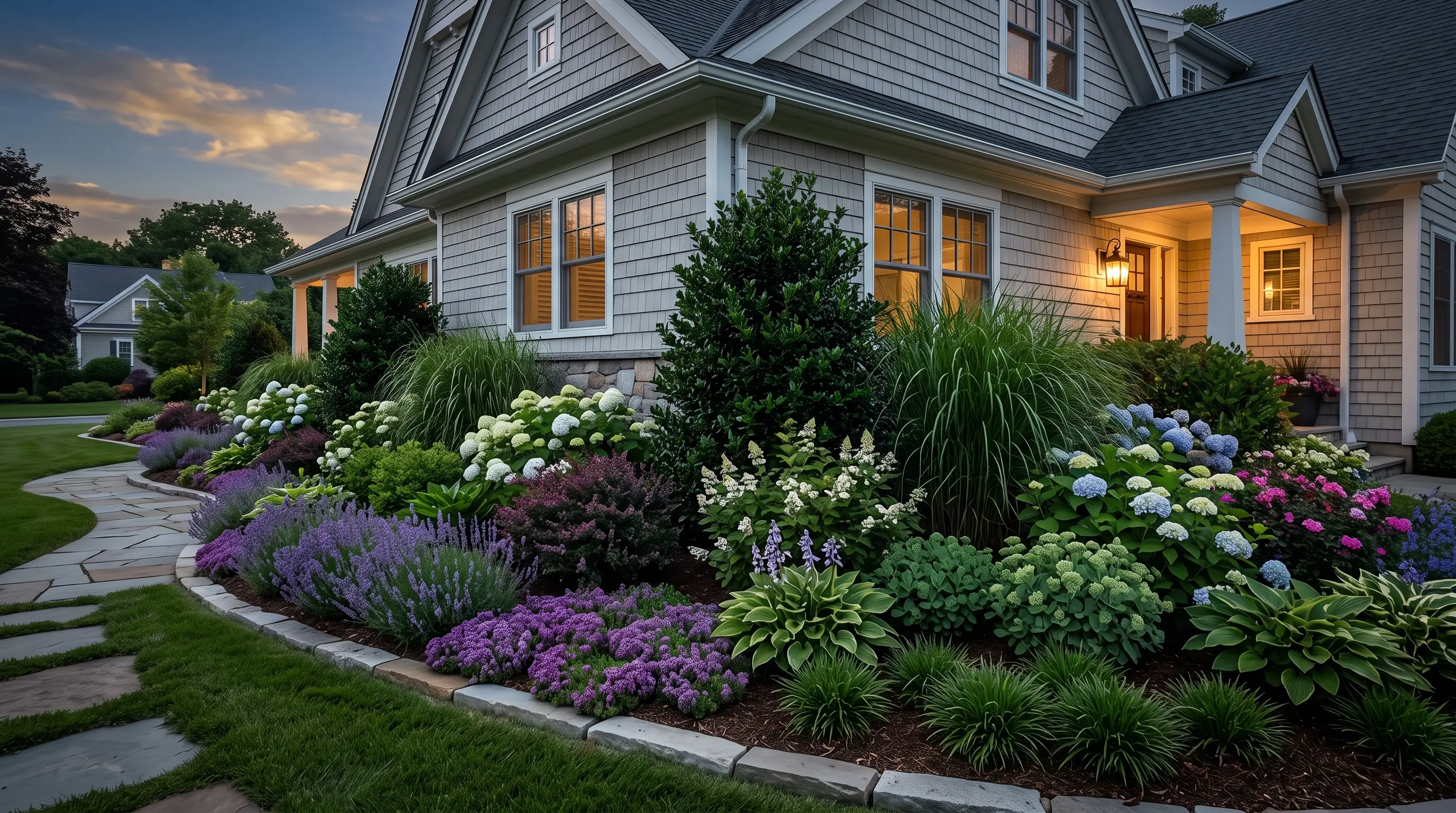 Layered Foundation Planting