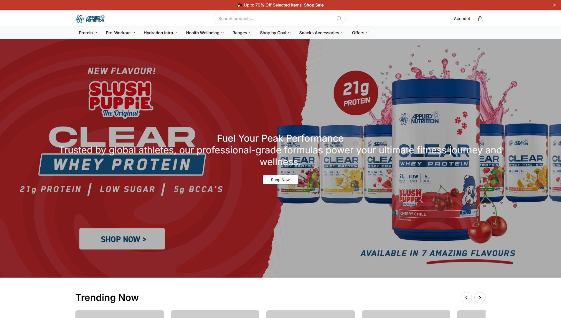 Stored capture of appliednutritionx.shop