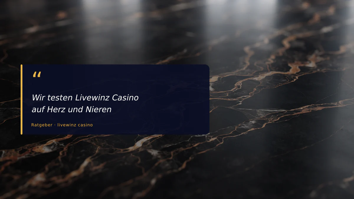 Wir testen Livewinz Casino auf Herz und Nieren