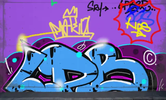 Graffiti artwork by LPBER