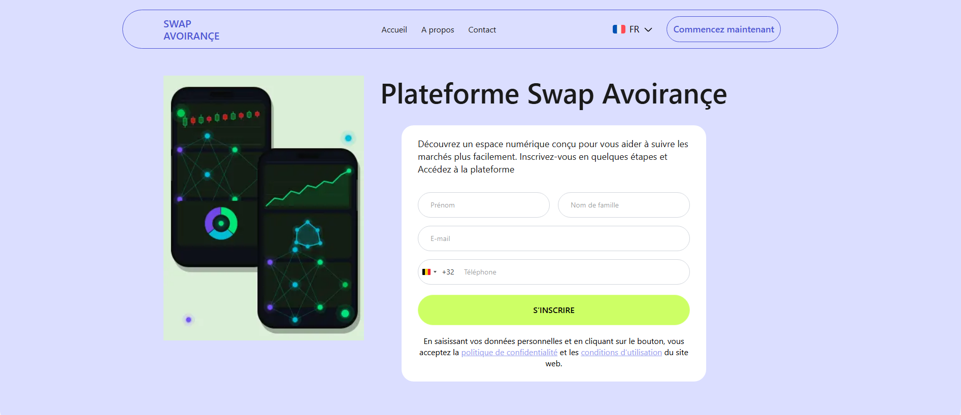 Screenshot of swapavoirance-ai-fr.live