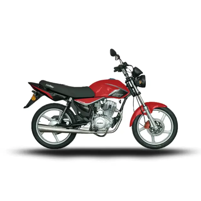Moto Keller Stratus 150 Full Ad Rojo de perfil