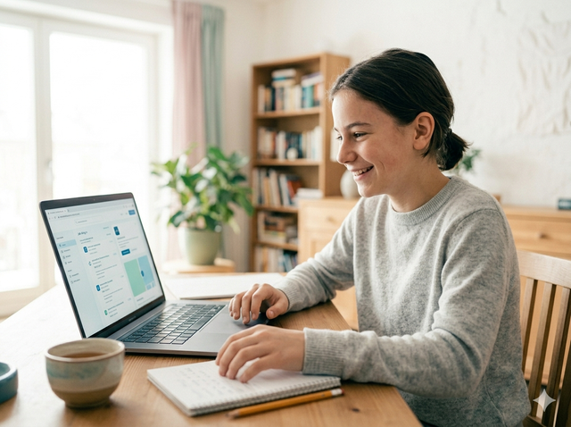Schüler recherchieren auf der Plattform