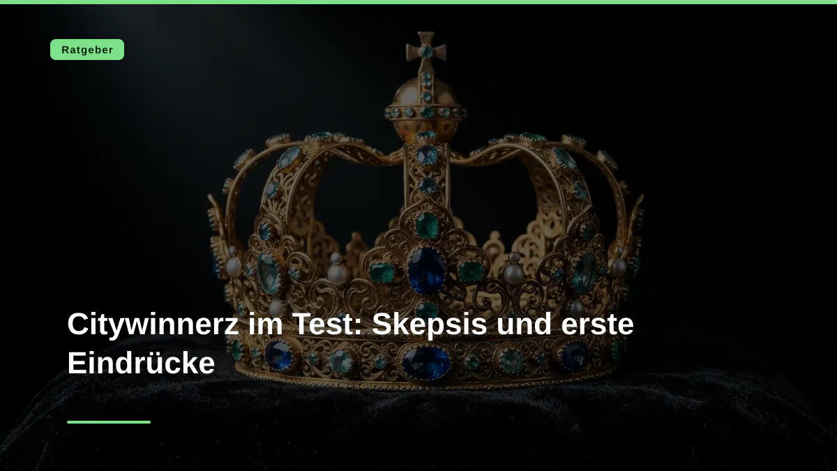 Citywinnerz im Test: Skepsis und erste Eindrücke