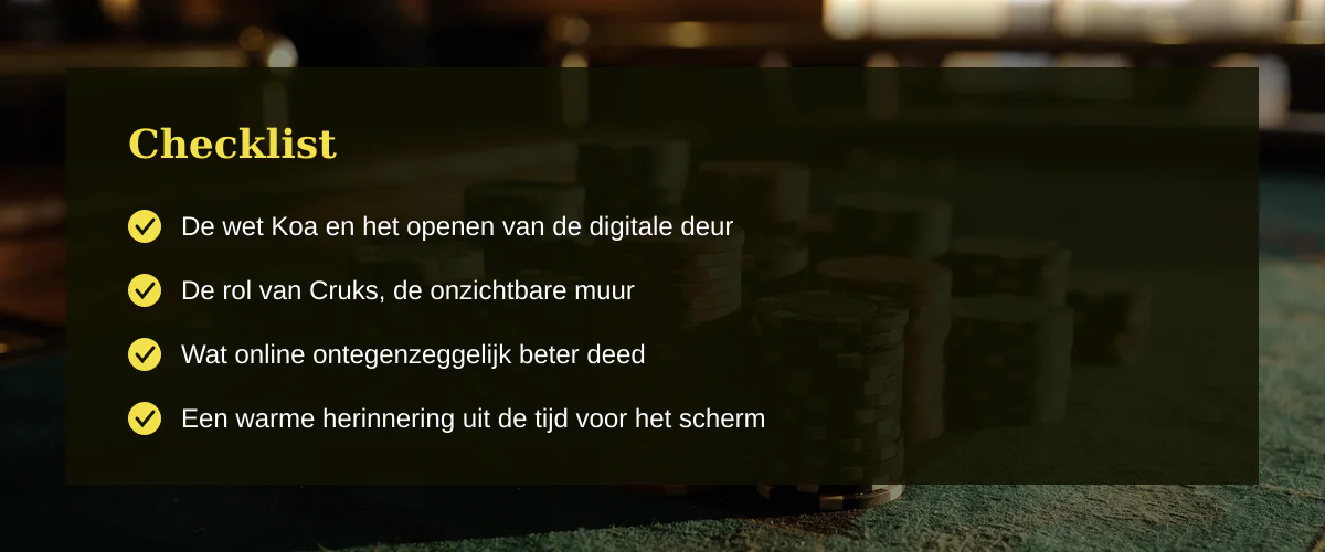 Casino met vergunning Nederland: mijn oude blik op een nieuwe digitale zaal — Checklist