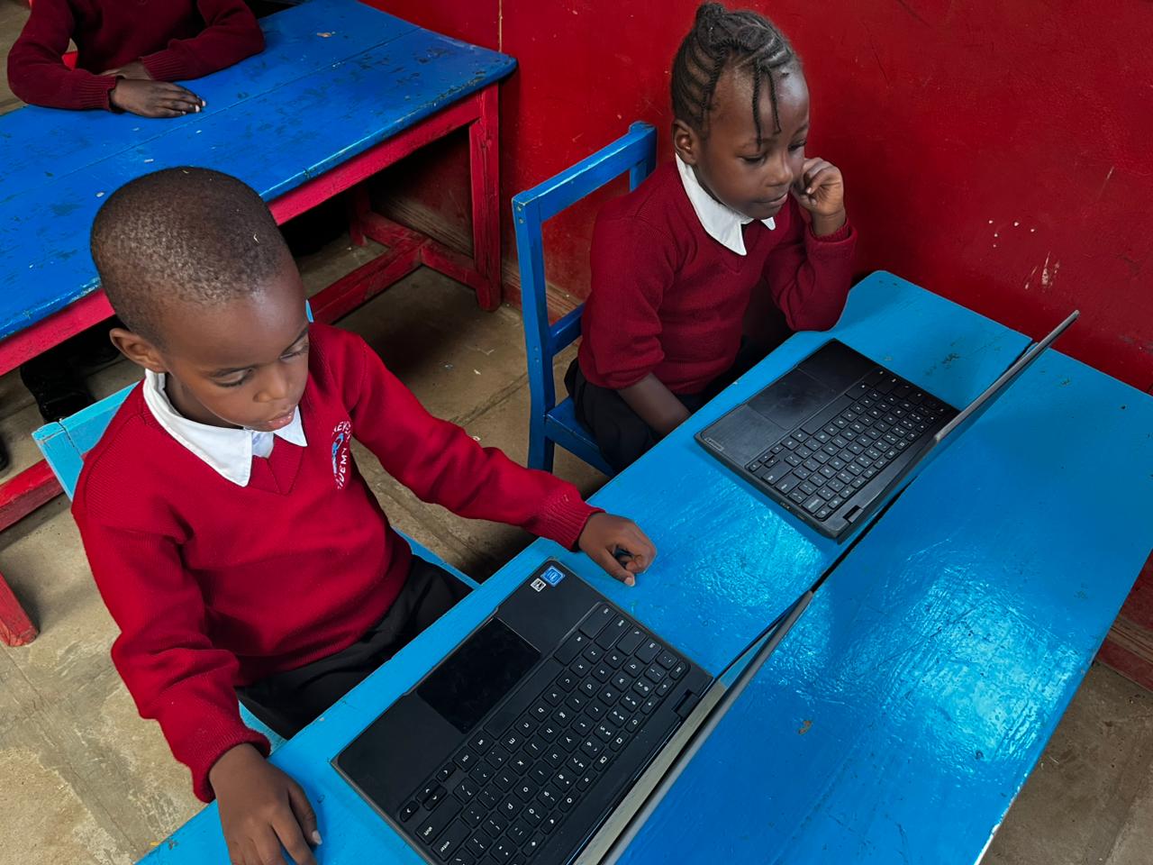 Students at laptops