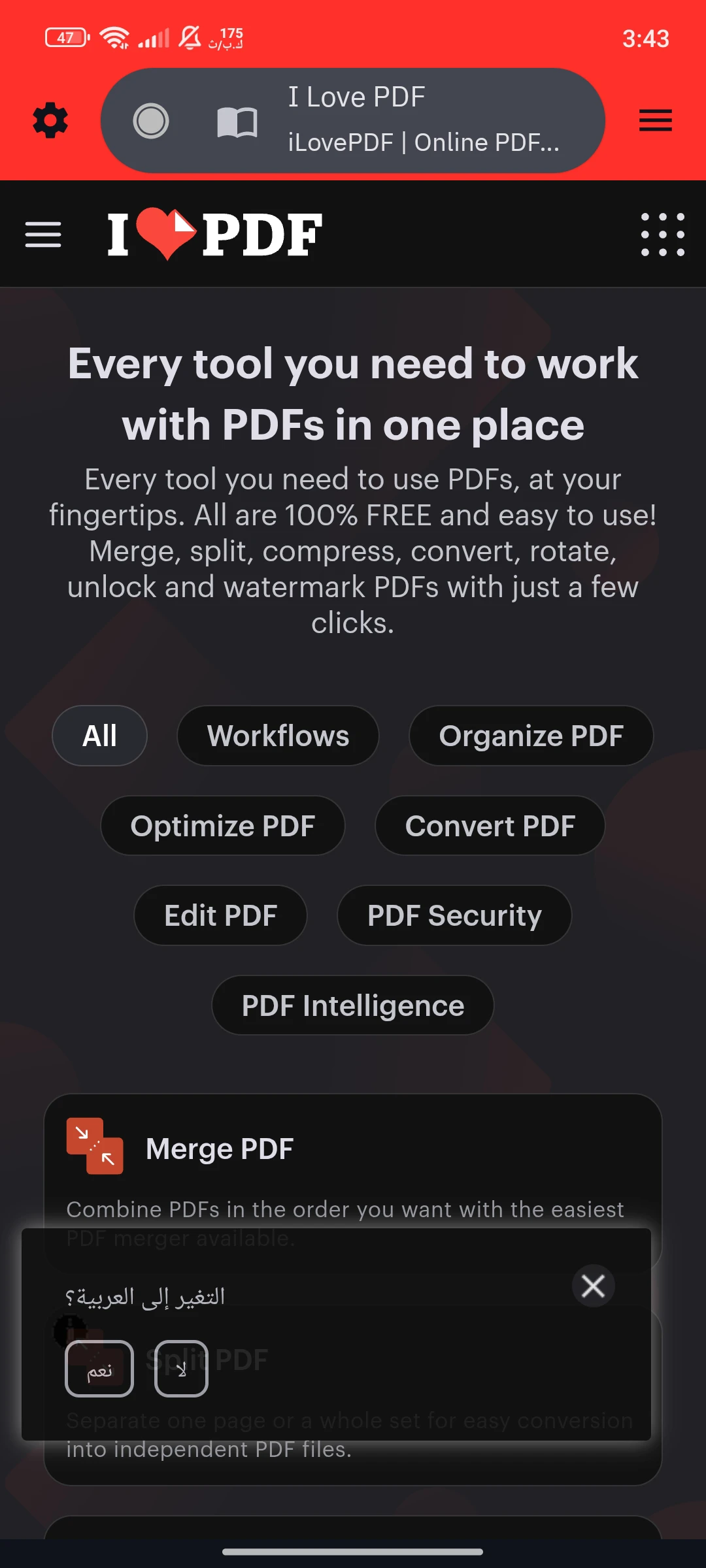 وێنەی شاشەی Hermit — Lite Apps Browser 3