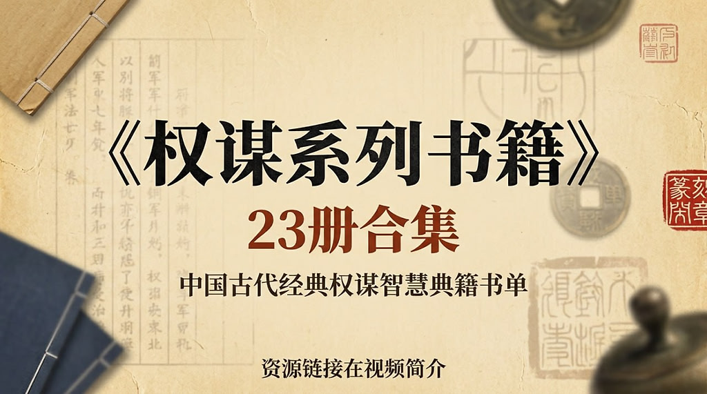 《权谋系列书籍》23册合集：中国古代经典权谋智慧典籍书单