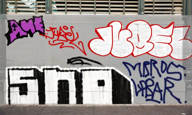 Graffiti artwork by szczur