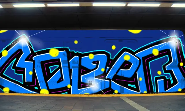 Graffiti artwork by LPBER